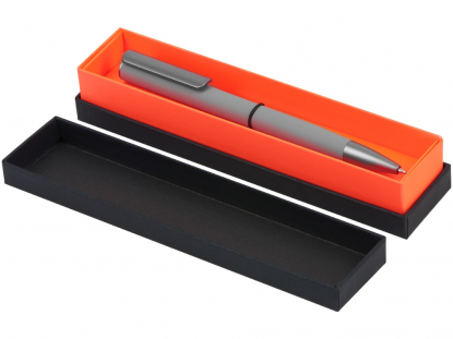 Футляр для 1 ручки Bloom, черный с оранжевым, пример использования