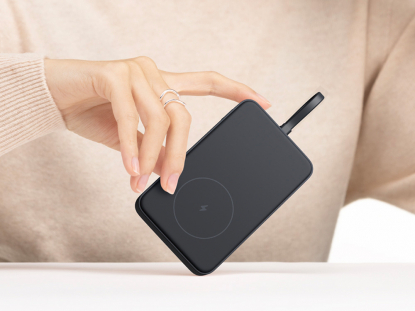 Внешний аккумулятор с кабелем Xiaomi 33W Magnetic Power Bank (Integrated Cable), 10000 мАч, серый