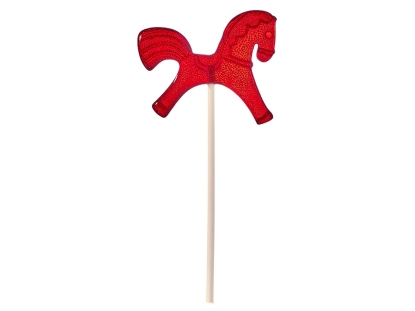 Леденец Лошадка со вкусом вишни, красный