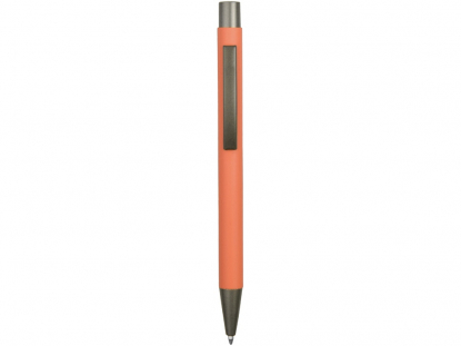 Ручка металлическая soft touch шариковая Tender, светло-оранжевая