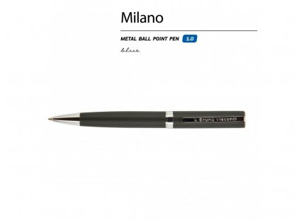 Ручка металлическая шариковая Milano, черная