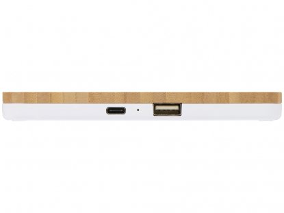 Беспроводное зарядное устройство-органайзер из бамбука Timber, натуральное, usb вход