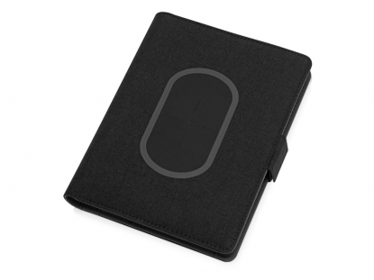 Органайзер с беспроводной зарядкой Powernote, 5000 mAh, черный