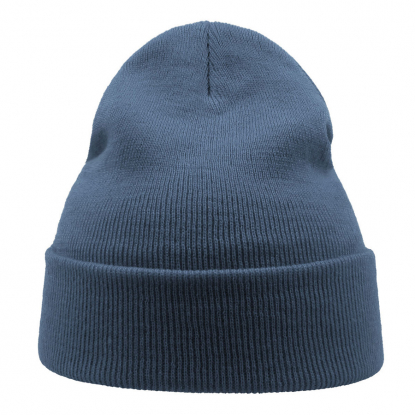 Шапка вязаная двойная Wind-S, голубая