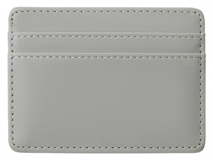 Картхолдер для двух карт и наличных денег с зажимом Crave, светло-серый
