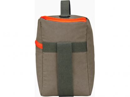 Изотермическая сумка-холодильник Neo Classic c контрастной молнией, оранжевая