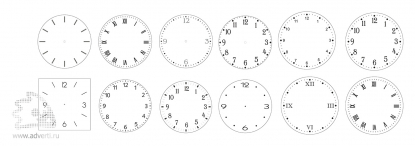 Примеры типовых циферблатов