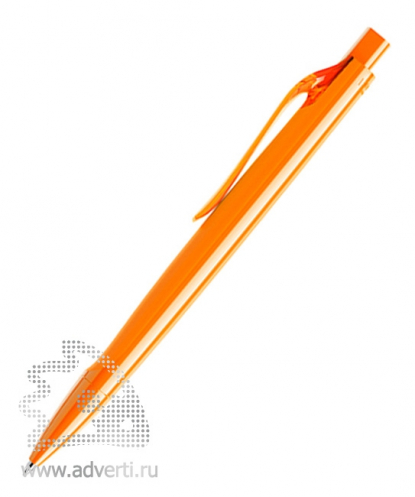 Ручка шариковая DS6 PPP, оранжевая, вид сбоку