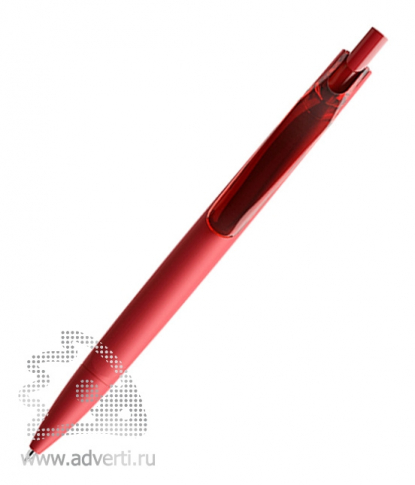Ручка шариковая DS6 PRR, soft-touch, красная