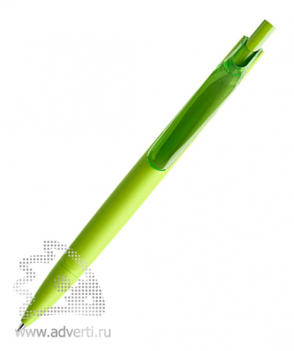 Ручка шариковая DS6 PRR, soft-touch, салатовая
