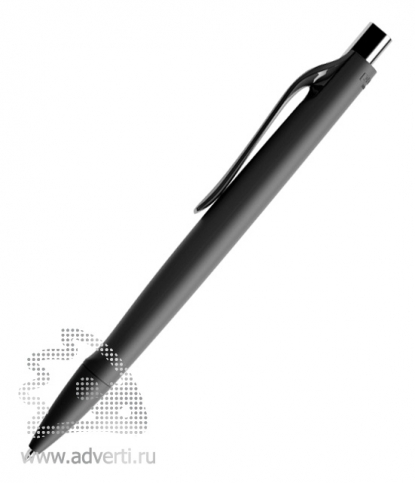 Шариковая ручка DS6 PRR-Z, soft-touch, вид сбоку