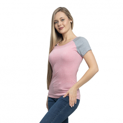 Футболка женская Modern Reglan, розовый меланж