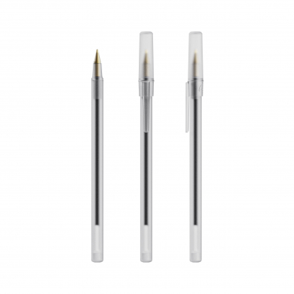Шариковая ручка Bic Round Stic Frosen, серая