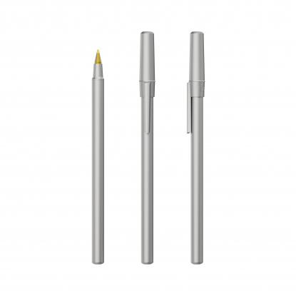 Шариковая ручка Bic Round Stic, серая