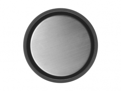 Вакуумная термокружка Noble с 360° крышкой-кнопкой, черная, вид сверху