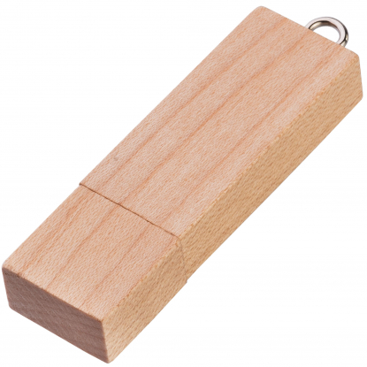 Флешка BRIKS WOOD, бежевая