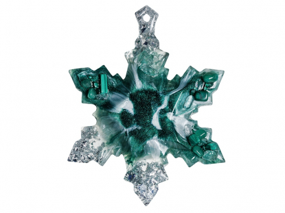 Набор елочных игрушек Полумесяц и Снежинка