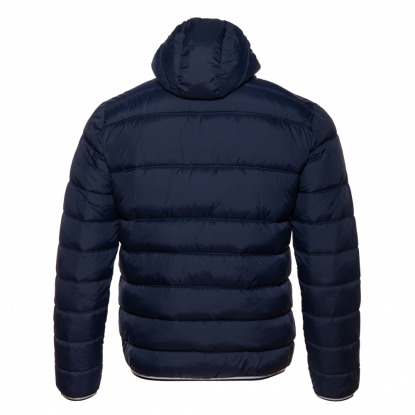 Куртка-пуховик StanAir с капюшоном, мужская, тёмно-синяя, вид сзади