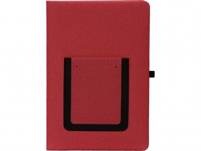 Блокнот А5 Pocket с карманом для телефона, красный