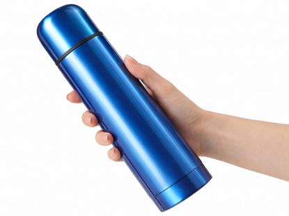 Вакуумный термос Ямал, синий