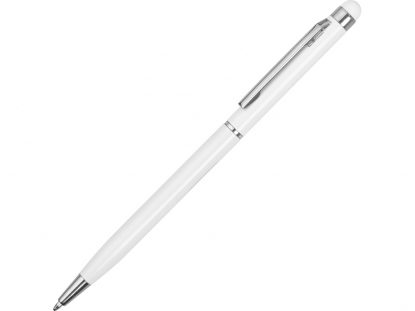 Ручка-стилус металлическая шариковая Jucy,белая