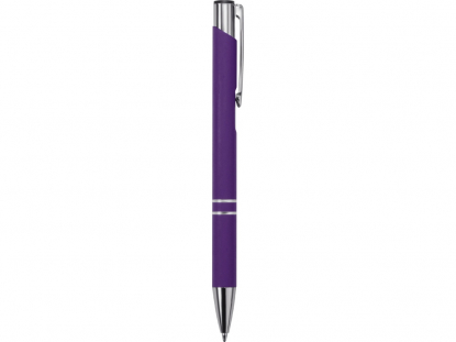 Ручка металлическая шариковая C1 soft-touch, фиолетовая