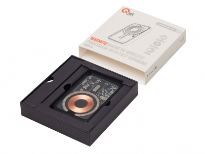 Беспроводной магнитный внешний аккумулятор с QC\PD MagnifIQ, 10000 мАч, 15 Вт, черный