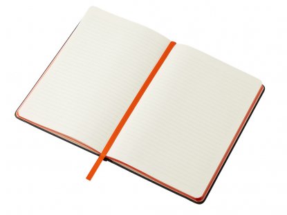 Бизнес блокнот А5 Босси Джуниор, черный с оранжевым