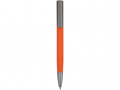 Ручка шариковая Insomnia soft-touch с зеркальным слоем, оранжевая