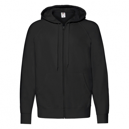 Толстовка LIGHTWEIGHT HOODED SWEAT JACKET 240, мужская, черная