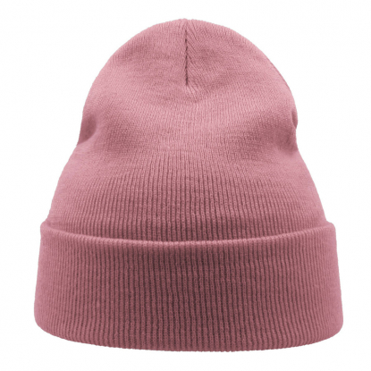 Шапка вязаная двойная Wind-S, светло-розовая