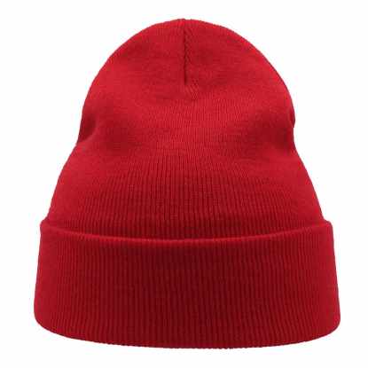Шапка вязаная двойная Wind-S, красная