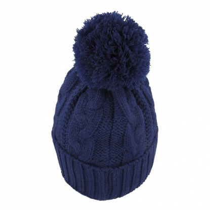 Шапка VOGUE, темно-синяя, сзади