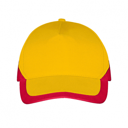 Бейсболка Booster 2, жёлтый с красным
