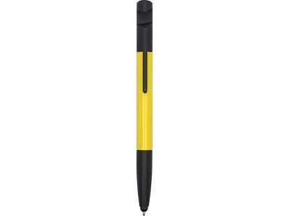 Ручка-стилус пластиковая шариковая Multy, желтая