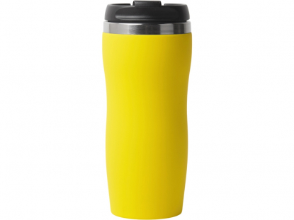Термокружка Double wall mug С1 soft-touch, желтая