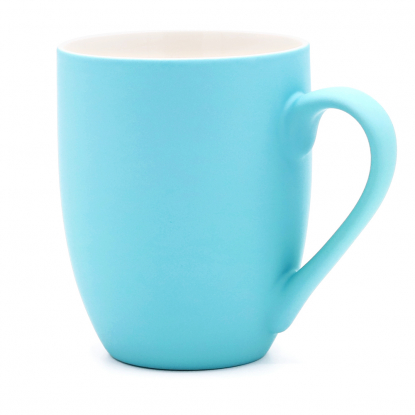 Кружка Elegante софт-тач, голубая