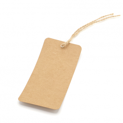 Бирка картонная на верёвке