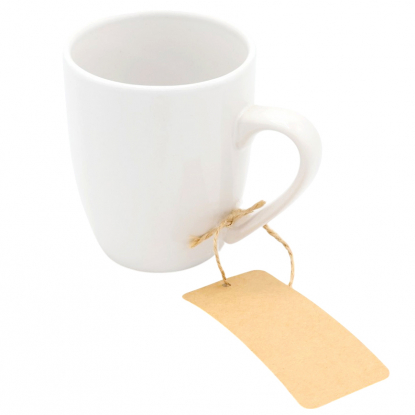 Бирка картонная на верёвке