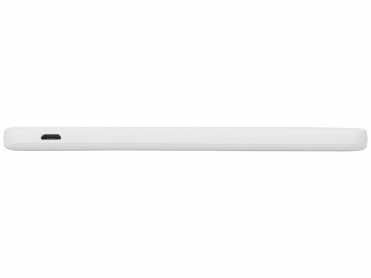 Портативное зарядное устройство Reserve с USB Type-C, 5000 mAh, белое, вид сбоку