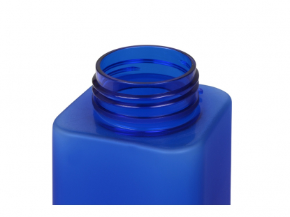 Бутылка для воды Balk, soft-touch, синяя, горлышко