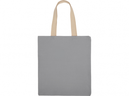 Сумка для шопинга Steady хлопковая с парусиновыми ручками, 260 г/м2, серая
