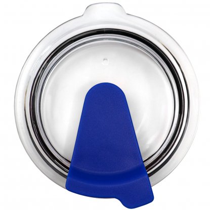 Кружка с крышкой Velvet Duo, софт-тач, тёмно-серая с синим