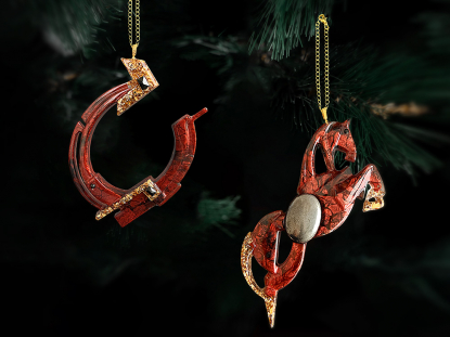 Набор елочных игрушек Лошадь и Подкова