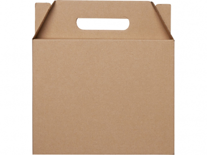 Коробка подарочная Тоут, M, коричневая 