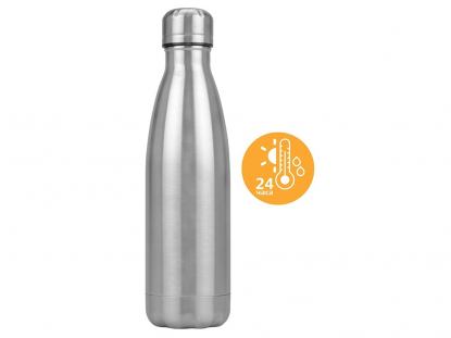 Подарочный набор с термосом и бутылкой Bottle set, серебристый