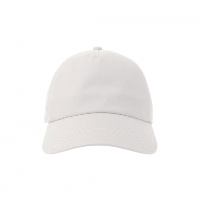 Бейсболка DAD HAT-S, 5 клиньев, белая