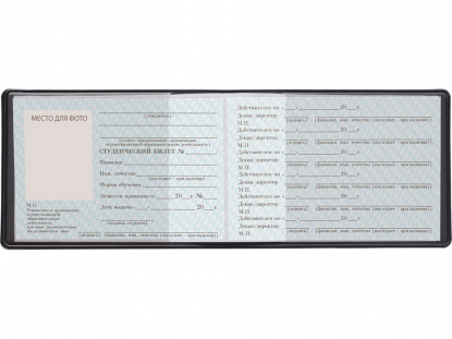 Обложка для студенческого билета Favor, черная