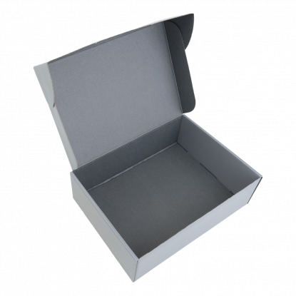 Коробка Hot Box, серая, открытая