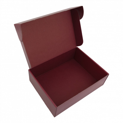 Коробка Hot Box, бордовая, открытая